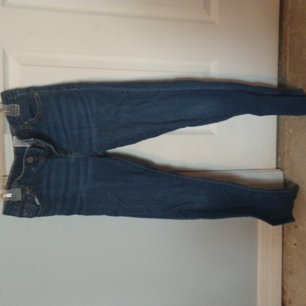Plain blue jeans